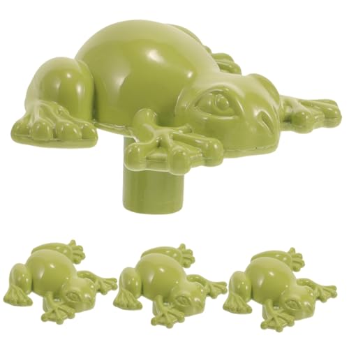 HOMSFOU 4 Stück Teiliges Frosch Schrankgriffe aus Robustem Zinklegierung Ergonomisch Geformt Verschleißfest für Schränke Kommoden Kleiderschränke und Türen Geeignet Glatte Oberfläche von HOMSFOU