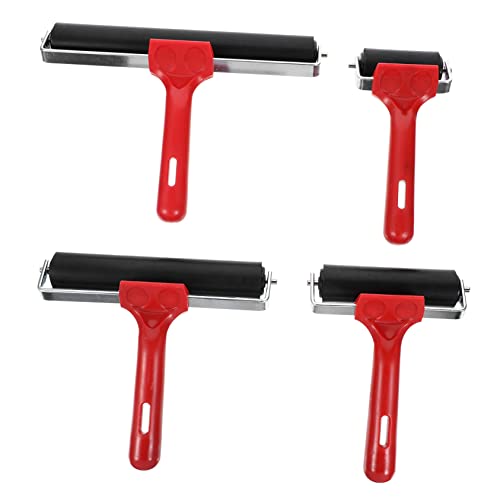 HOMSFOU 4stücke Gummiwalze Farbwalze Druckwalze Klebewalze Tintenauftragsgerät Gummiroller Malerroller Für Malerei Druck Kleben DIY Handwerk von HOMSFOU