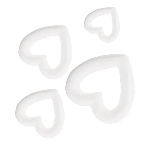HOMSFOU 4 Stück Teiliges Herzförmiges Schaumstoff Modell DIY Basteln Malen Hochzeitsdeko Leicht Zu Bemalen Lagern HOMSFOU 4 Stück Teiliges Herzförmiges Schaumstoff Modell DIY Basteln Malen Hochzeitsdeko Leicht Zu Bemalen Lagern von HOMSFOU