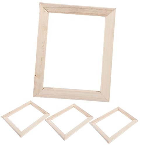 HOMSFOU 4 Stück Teiliges Holz-leinwandrahmen Robuste Ölbildrahmenleisten DIY Rechteckige Keilrahmenleisten für Leinwandmalerei Passend für Künstler und Hobby-maler von HOMSFOU