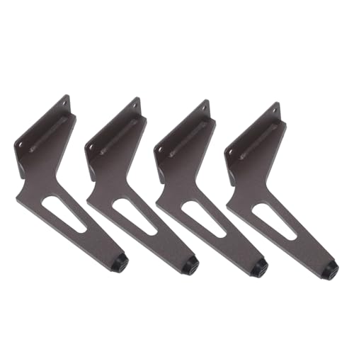 HOMSFOU 4 Stück Teiliges Schräg Gestellte Möbelbeine aus Metall Robuste Ersatzfüße für Sofa Tv-Schrank Couchtisch Vielseitig Montierbare Tischbeine für Wohn Schlafzimmermöbel von HOMSFOU