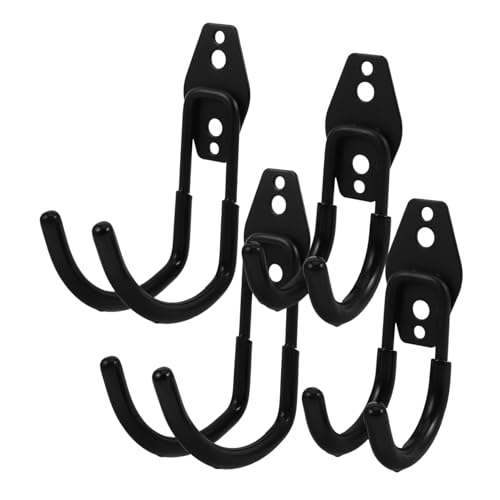 HOMSFOU 4 Stück Teiliges Schwerlast Garagenhaken aus Metall mit Anti-rutsch-beschichtung Robuste Wandhalter für Werkzeuge Fahrräder Leitern und Gartengeräte Schwarze Aufbewahrungshaken für HOMSFOU 4 Stück Teiliges Schwerlast Garagenhaken aus Metall mit Anti-rutsch-beschichtung Robuste Wandhalter für Werkzeuge Fahrräder Leitern und Gartengeräte Schwarze Aufbewahrungshaken für von HOMSFOU