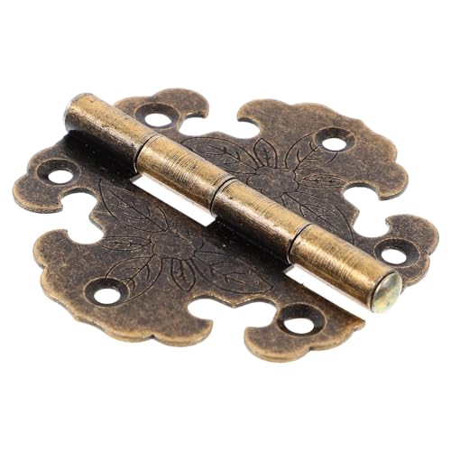 HOMSFOU 4 Stück Teiliges Vintage Scharnier aus Langlebiger Zinklegierung Geräuschloses Möbelscharnier für Eck Küchenschränke Robuste Beschläge für Holzkästen und Möbel im Retro stil HOMSFOU 4 Stück Teiliges Vintage Scharnier aus Langlebiger Zinklegierung Geräuschloses Möbelscharnier für Eck Küchenschränke Robuste Beschläge für Holzkästen und Möbel im Retro stil von HOMSFOU