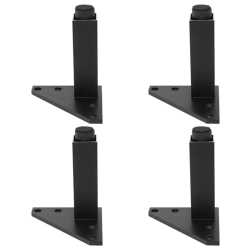 HOMSFOU Möbelstützfüße 4 Stück Tischbeinerhöhungen Aus Aluminiumlegierung Für Sofa Couch Schwarz 60 Mm Möbelfußpolster von HOMSFOU