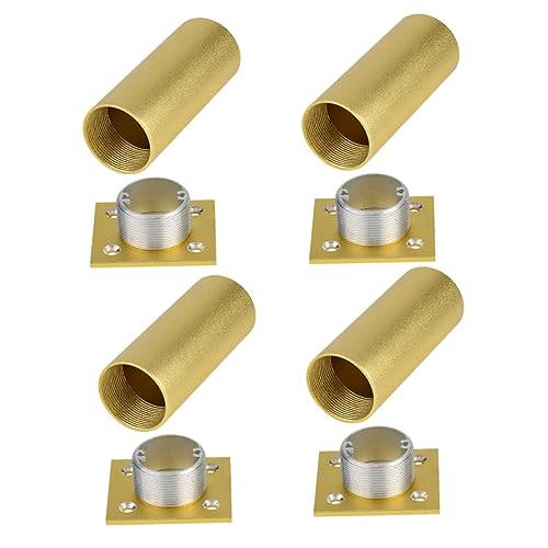 HOMSFOU 4 Stück Verstellbare Möbelbeine Aluminiumlegierung Höhenverstellbare Stützfüße für Sofa und Couchtisch Langlebige und Praktische Möbelzubehörteile für Renovierungsprojekte von HOMSFOU