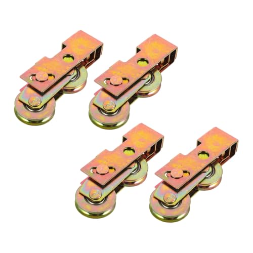 HOMSFOU 4 Stücke Schiebetürrollen Terrassentürrad Schiebetür -Riemenscheiben Riemenscheibe für Terrassentüren Riemenscheibe für Schiebetür Terrassenräder Galvanisiertes Eisen Golden HOMSFOU 4 Stücke Schiebetürrollen Terrassentürrad Schiebetür -Riemenscheiben Riemenscheibe für Terrassentüren Riemenscheibe für Schiebetür Terrassenräder Galvanisiertes Eisen Golden von HOMSFOU