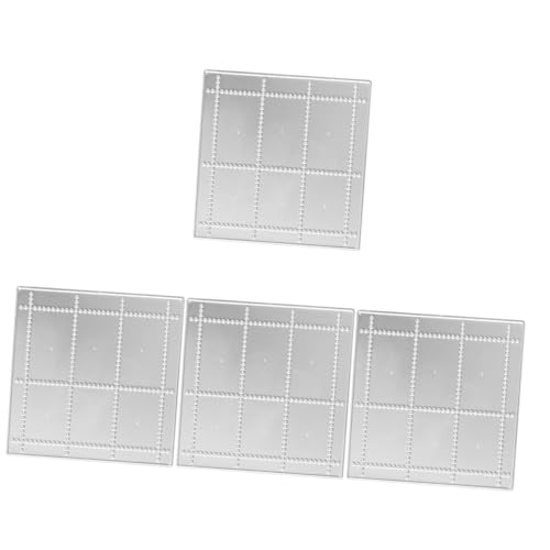 HOMSFOU 4 Teilige Stanzform Geprägter Stempel Namensprägung Scrapbooking Stanzform Ordner Porto Basteln Stanzformen DIY Bastelschablone Metallstanzungen Handarbeitswerkzeug von HOMSFOU