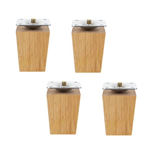 HOMSFOU 4 x Holz-Tischbeine, robuste Massivholz-Möbelfüße für Sofa, Couch, Schrank und Tisch, elegantes Design für Heimdekoration, geeignet für verschiedene Möbeltypen HOMSFOU 4 x Holz-Tischbeine, robuste Massivholz-Möbelfüße für Sofa, Couch, Schrank und Tisch, elegantes Design für Heimdekoration, geeignet für verschiedene Möbeltypen von HOMSFOU