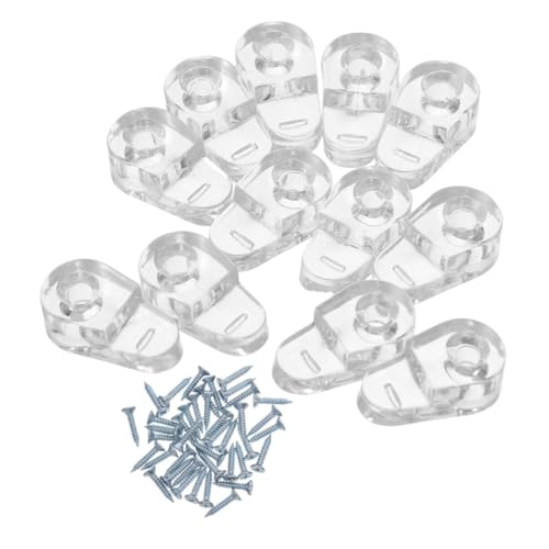 HOMSFOU 40 Satz Teiliges Glas klemmhalter Schrauben Transparente Strapazierfähige Glasklemmclips für Schranktüren Unsichtbare Robuste Halterungen für Glasplatten Geeignet für Zuhause und HOMSFOU 40 Satz Teiliges Glas klemmhalter Schrauben Transparente Strapazierfähige Glasklemmclips für Schranktüren Unsichtbare Robuste Halterungen für Glasplatten Geeignet für Zuhause und von HOMSFOU