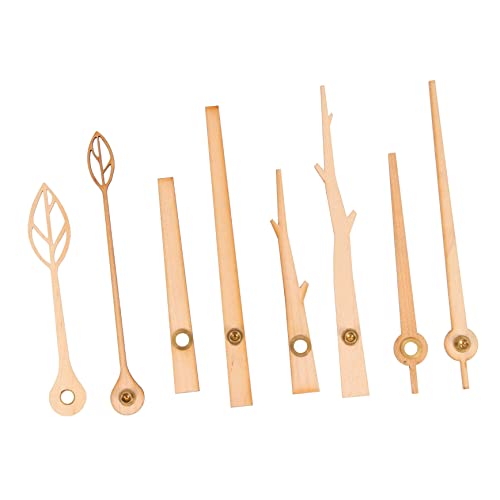 HOMSFOU 4Sätze DIY Holz Uhrzeigersatz Teilig Dekorative Uhrenteile für Wanduhren Installieren und Langlebig für Wohnzimmer und DIY Projekte von HOMSFOU