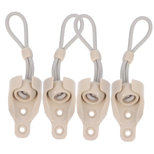 HOMSFOU 4Satz Bungee Seil für Außenrollos Teiliges Zubehör mit Windstabilität und Elegantem Design für Sonnenschutz und Terrassenbeschattung Beige HOMSFOU 4Satz Bungee Seil für Außenrollos Teiliges Zubehör mit Windstabilität und Elegantem Design für Sonnenschutz und Terrassenbeschattung Beige von HOMSFOU