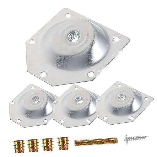 HOMSFOU 4Stücke Teiliges Set Abgewinkelte Beine Verbindungselemente für Möbel und Platten zur Stabilen Montage von Holzbeinen für Tische Stühle und Nachttische Langlebiges von HOMSFOU