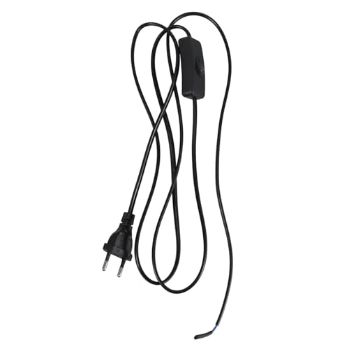 HOMSFOU 4Stücke Tischlampenkabel mit Schalter Eu Stecker Geeignet für Schreibtischlampen Ventilatoren Möbel Material Platzsparendes Design von HOMSFOU