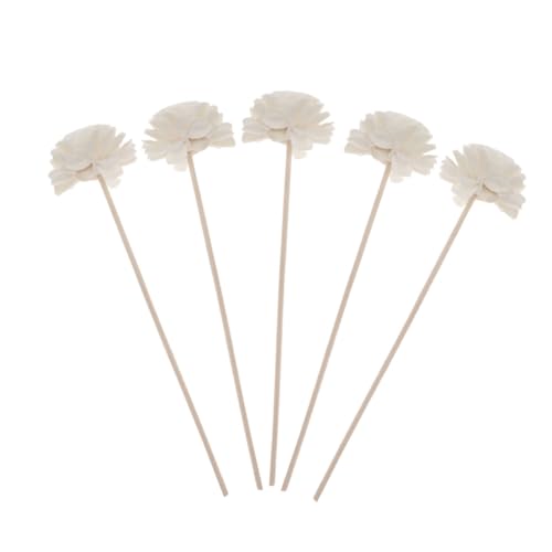 HOMSFOU 5 STK Rosenblüten-Rattan-Schilf Duftrohr-diffusor Blumen-Rattan-Schilf Reed Diffuser Öl Nachfüllen Duftstäbchen Diffusorstangen Für Ätherische Öle Stöcke Bambus Parfümstift Luft von HOMSFOU