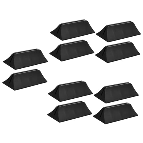 HOMSFOU 5 Sätze Desktop Mobile Clip Schreibtisch Bildschirm Sichtschutz-Clip Schreibtischteiler Privatsphäre Partition Raumteiler Clips Black Plastik 2 Stücke * 5 von HOMSFOU