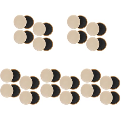 HOMSFOU 5 Sätze Selbstklebende Möbelrutschmatte Folien Wiederverwendbare Möbelgleiter Bodenschutzmatte Floor Protector Möbelgleiter Für Hartholzböden Möbelgleiter Teppich Gummi 8 Stück * 5 von HOMSFOU