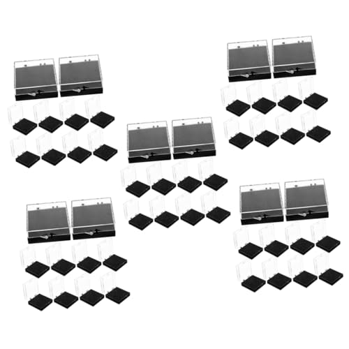 HOMSFOU 5 Sätze Vitrine Schmuck Container Revers-Organizer Anstecknadeletui Abzeichenhalter Geschenkbox Abzeichenanzeigekoffer Abzeichen Fall Schwamm Black 10 Stück * 5 HOMSFOU 5 Sätze Vitrine Schmuck Container Revers-Organizer Anstecknadeletui Abzeichenhalter Geschenkbox Abzeichenanzeigekoffer Abzeichen Fall Schwamm Black 10 Stück * 5 von HOMSFOU