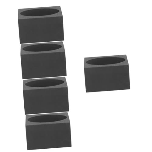 HOMSFOU 5 Stück Graphit Gussform Herzform für Gold Silber Kupfer Hochtemperaturbeständige Schmelz und Raffinierungsform für Metallverarbeitung und Experimente HOMSFOU 5 Stück Graphit Gussform Herzform für Gold Silber Kupfer Hochtemperaturbeständige Schmelz und Raffinierungsform für Metallverarbeitung und Experimente von HOMSFOU