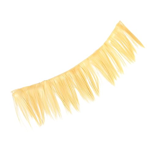 HOMSFOU 5 Stück Hitzebeständige Gerade Haarperücken für Puppen Handgefertigte DIY Puppenhaarverlängerungen Gelb von HOMSFOU