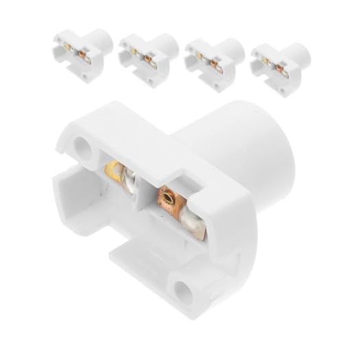 HOMSFOU 5 Stück Teiliges Schraubfassung Schmale Rechteckige Wandlampe Einfache Montage Sicherer Lampenhalter für Innenbeleuchtung in Wohn und Arbeitsräumen Geeignet für Ac von HOMSFOU