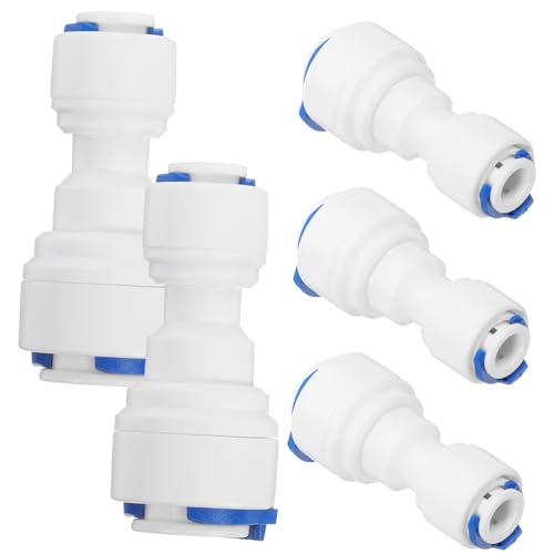 HOMSFOU 5 Stück Teiliges Wasserfilter Schnellverbinder bis Gerade Adapter für Umkehrosmose und Trinkwassergeräte Leicht zu Installieren Materialien von HOMSFOU