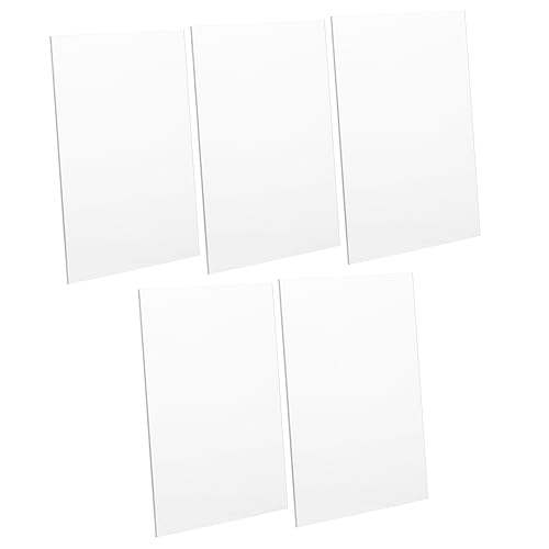 HOMSFOU 5 Stück Transparentes Acryl Hochzeitsdekor DIY Malbrett Mischplatte Leeres Schild für Hochzeitsgestaltung für Menüs Tischnummern und Personalisierte Dekorationen von HOMSFOU