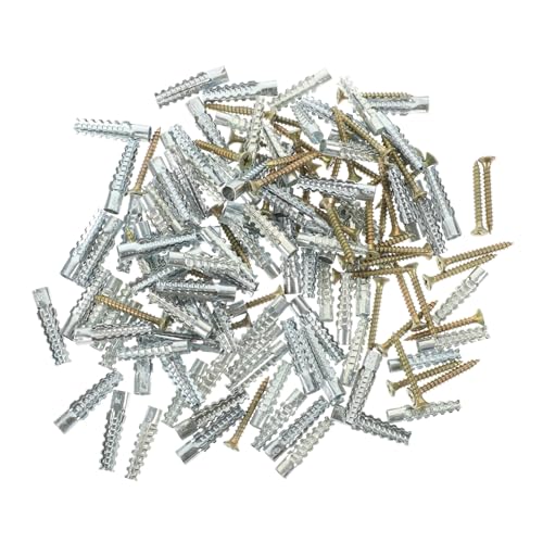 HOMSFOU 50 Sätze Teiliges Metall dübel mit Schwerlast expansion für Hohlwände Verzinkte Stahl schrauben Robuste Wandanker für Badezimmer Küche Werkstatt Sichere Zufällige Farbe HOMSFOU 50 Sätze Teiliges Metall dübel mit Schwerlast expansion für Hohlwände Verzinkte Stahl schrauben Robuste Wandanker für Badezimmer Küche Werkstatt Sichere Zufällige Farbe von HOMSFOU