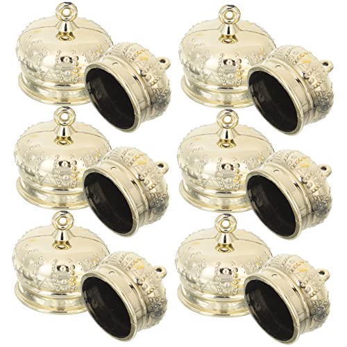 HOMSFOU 50stücke Weihnachtskugel-endkappen Aus Kunststoff Für Handwerk Und Spielzeug Hängende Halter-DIY-endkappen Handwerks-zubehörteile von HOMSFOU