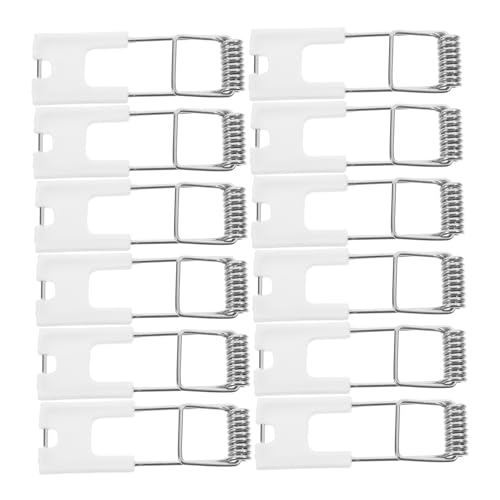 HOMSFOU 50 Stück Federstahl Frühling Clips für LED Einbaustrahler Langlebige Halterungen mit Federmechanismus Einfache Montage Stabile Befestigung für Deckenleuchten und Downlights von HOMSFOU