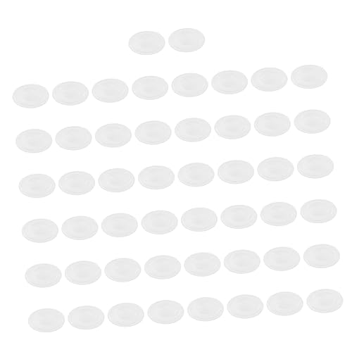 HOMSFOU 50 Stück Silikon Selbstklebende Türstopper Wandprotektoren Transparent Geräuschdämpfende Möbelpads für Schranktüren Schutz von Wänden und Möbeln von HOMSFOU