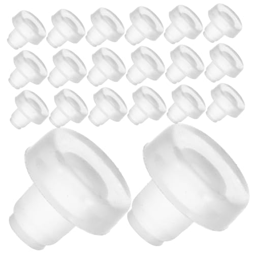 HOMSFOU 50 Stück Sturzpad Möbelgreifer Abstandshalter Einstellbar Spacer Stoßstangen Traktion Nicht-möbelpads Liner Stuhlbein-bodenschoner Quadratisch Griffe Stühle Fuß Plastik Transparent von HOMSFOU