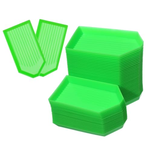 HOMSFOU 50 Stück Teiliges Kunststoff Diamant Tray Herzform Sortierbox für Strass Perlen Schmuck DIY Basteln Zubehör Langlebig Praktisch und Vielseitig Verwendbar von HOMSFOU