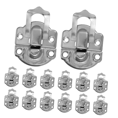 HOMSFOU 50 Stück Teiliges Metallverschluss Zinklegierung Langlebiger Retro-schlossriegel für Werkzeugkisten Kleine Schnappverschlüsse für Möbel Koffer Bastelarbeiten und Taschenhardware von HOMSFOU