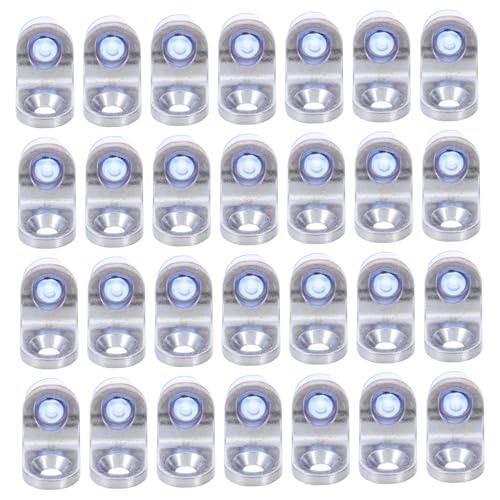 HOMSFOU 50 Stück Teiliges Regalstützstifte aus Zinklegierung für Glas Holzregale Langlebige Stabile Halterungen für Küchenschränke Moderne Clips zur Sicheren Befestigung von Glasböden von HOMSFOU