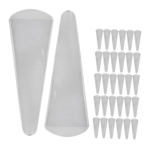 HOMSFOU 50 Stück Transparente PVC Scherenhüllen Scherenbezüge Schutzcover für Friseurscheren und Haushaltsscheren Sicherer Schutz Einfache Handhabung und Zuverlässige Aufbewahrung von HOMSFOU