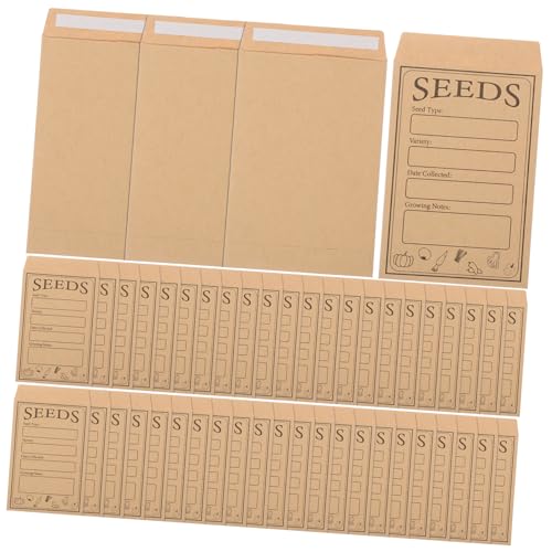 HOMSFOU 50 Stück Verpackungsumschläge Päckchen Mini Umschläge Saatumschläge Kleine Umschläge Selbstklebende Umschläge Saatbeutel Paket Kleine Aufbewahrungsumschläge von HOMSFOU