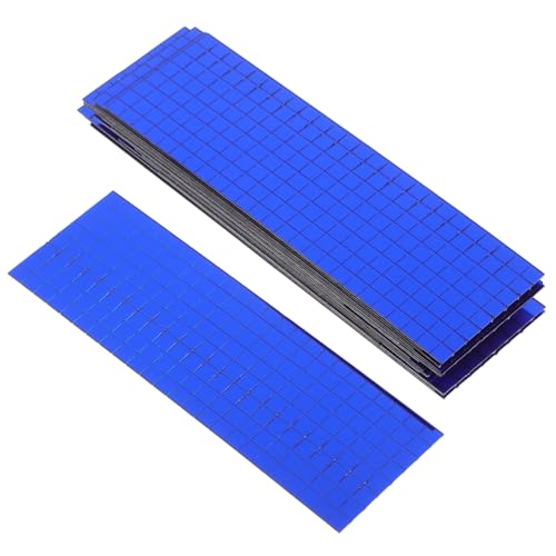 HOMSFOU 6 Rollen Selbstklebende Mosaikaufkleber Bastelkleber Mini Bastelspiegel Quadratisch Kleine Spiegelfliesen Teppichkleber Selbstklebende Spiegelfliesen Mosaik Spiegelfliese von HOMSFOU