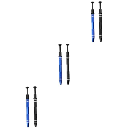 HOMSFOU 6 Stk 4-Backen-Aufnahmewerkzeug Pickup-Metallgreifer IC-Zinken-Grabber Auszieher IC-Extraktor Chip-Extraktor Halterung Herausziehen aufsammeln Elektronisches Bauteil von HOMSFOU
