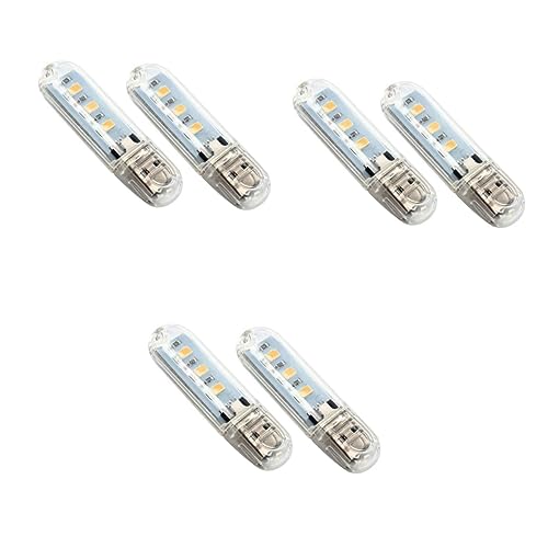HOMSFOU 6 Stk Brillenclips für die Ohren Kekskorb USB mobile stromversorgung Computerleuchten Farbroller mit Muster tischlampe USB-Lampe geführte tragbare Lampe Camping Nachtlicht LED von HOMSFOU