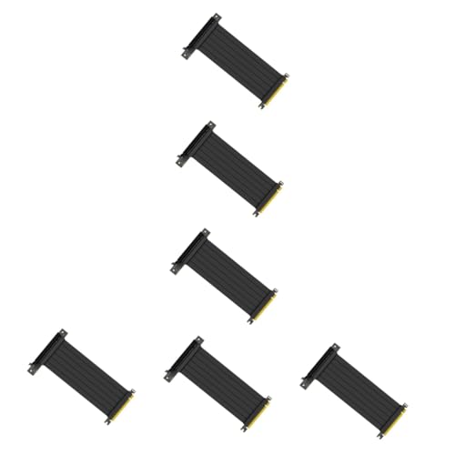 HOMSFOU 6 Stück 90 Verlängerungskabel Pci-erweiterungsport-Adapter Verlängerungsport-Adapter High-pci-Riser-Kabel Pci-Express-Riser Computerzubehör 16x Schleife Kupferkerndraht Grafikkarte von HOMSFOU