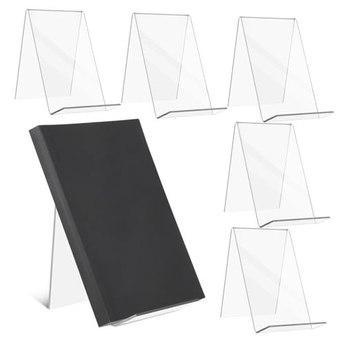 HOMSFOU 6 Stück Buchständer bücherregal Bücherhalter CD-Halter Zeitschriftenständer Kartenanzeigestand durchsichtiger Zeitschriftenhalter Bücherständer CD-Ständer Acryl Transparent HOMSFOU 6 Stück Buchständer bücherregal Bücherhalter CD-Halter Zeitschriftenständer Kartenanzeigestand durchsichtiger Zeitschriftenhalter Bücherständer CD-Ständer Acryl Transparent von HOMSFOU