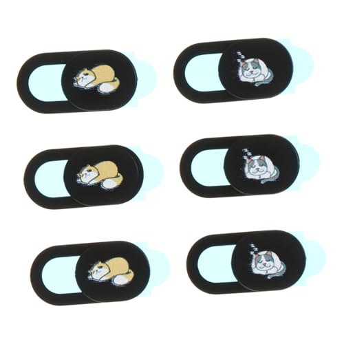 HOMSFOU Sichtschutzfolie 6 Stück Abs-Kunststoff Webcam-Abdeckung Tiermuster Laptop Pc Einfaches Design HOMSFOU Sichtschutzfolie 6 Stück Abs-Kunststoff Webcam-Abdeckung Tiermuster Laptop Pc Einfaches Design von HOMSFOU