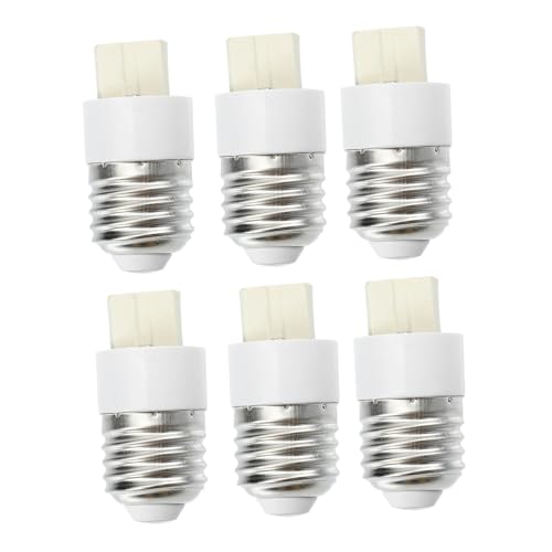 HOMSFOU 6 Stück Lampenfassung Adapter Leichter PC Sockelkonverter Kompatibel mit LED Halogen Filamentlampen Stabiles Gewinde für Vielfältige Lampenmodelle HOMSFOU 6 Stück Lampenfassung Adapter Leichter PC Sockelkonverter Kompatibel mit LED Halogen Filamentlampen Stabiles Gewinde für Vielfältige Lampenmodelle von HOMSFOU