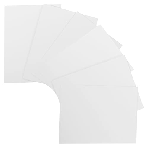 HOMSFOU 6 Stück Leerer Aluminiumplattenfotorahmen hängend Plakatrahmen Bilderrahmen Wandbehang Teller Sublimationsmetallplatte Sublimationsmaterial Aluminiumlegierung Weiß von HOMSFOU