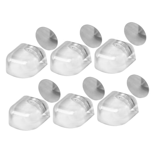 HOMSFOU 6 Stück Magnetische Türstopper Transparent Silikon Material Selbstklebend Ohne Bohren Geräuschdämpfend Für Schlafzimmer Wohnzimmer Bodenmontage Türschutz HOMSFOU 6 Stück Magnetische Türstopper Transparent Silikon Material Selbstklebend Ohne Bohren Geräuschdämpfend Für Schlafzimmer Wohnzimmer Bodenmontage Türschutz von HOMSFOU