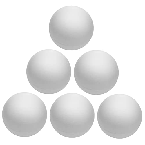 HOMSFOU 6 Stück Polystyrolkugeln Weiße Bastelkugeln für Hochzeits und Partydekorationen DIY Dekorationszubehör HOMSFOU 6 Stück Polystyrolkugeln Weiße Bastelkugeln für Hochzeits und Partydekorationen DIY Dekorationszubehör von HOMSFOU