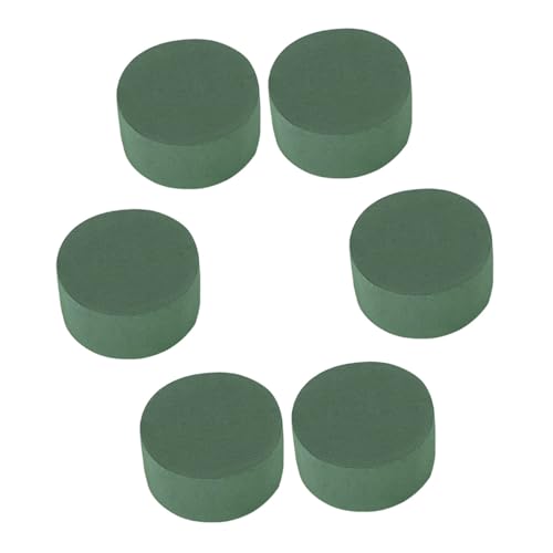 HOMSFOU 6stücke Blumenarrangement Schlamm Runde Design Starke Wasseraufnahmefähigkeit Blumenschlamm Blumen Basen Blumenschlamm von HOMSFOU