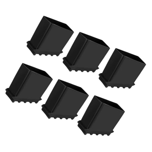 HOMSFOU 6 Stück Rutschfeste Leiterfüße aus Gummi Verschleißfeste Leiterfußschutzkappen Antirutschfeste Trittleiter Fußkappen Einfache Montage Erhöhte Leitersicherheit und Stabilität von HOMSFOU