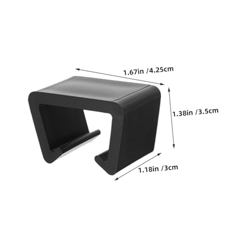 HOMSFOU 6 Stück Sofa-Verbindungsclip Ecksofa-Verbindungshalterung Clips für Gartenmöbel im Schnitt Couchverbinder für Sektionaltore Möbelklammern Strandkorb-Clips Sofa-Clip Plastik Schwarz von HOMSFOU