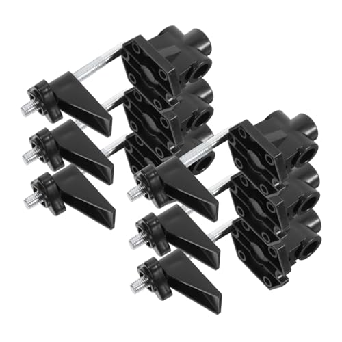 HOMSFOU 6 Stück Teiliges Metall klemmhalter Schreibtischlampen und Mikrofonständer Einsetzbar Horizontal und Vertikal Robuste bis Abnehmbar für Büro und Zuhause von HOMSFOU